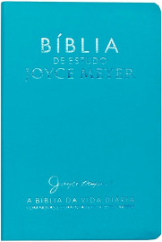 Biblia De Estudo Joyce Meyer Azul Tifany Luxo