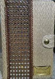 B�blia Letra Hiper Gigante Com Harpa Pedraria Bege Flores
