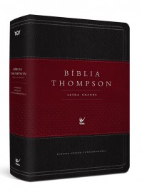 Bíblia Thompson AEC Letra Grande luxo vinho e preta