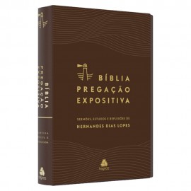 Biblia Pregao Expositiva Marrom  Hernandes Dias 