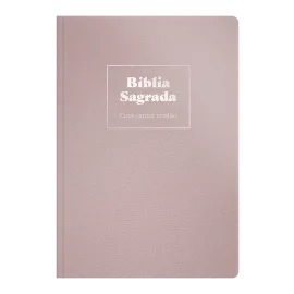 Biblia Rc Grande Com Cantor Crist�o - Luxo Rosa