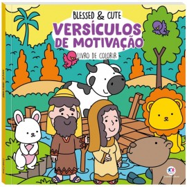 Blessed e Cute - Versculos de Motivao Para Colorir