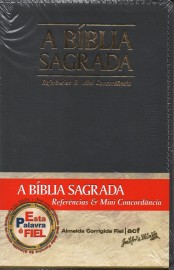 Biblia Acf Referencias E Mini Concordancia Cinza Luxo indice