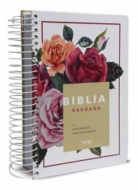 Biblia Nvi Anote Espiral Floral