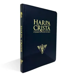 Harpa Crist� Semi Luxo Grande Preta