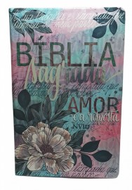 Biblia nvi grande semi flor artistica capa dura