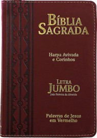 B�blia Jumbo PU Z�per Arabesco Bord�