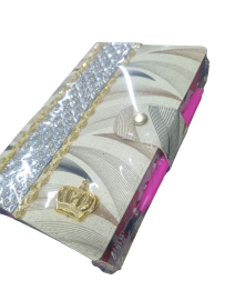 B�blia Letra Hiper Gigante Bege Estampada Pedraria Flores