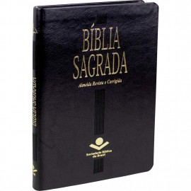 Biblia Mais Fina Luxo Preta Luxo Rc