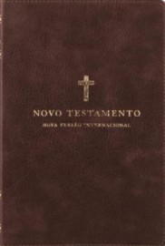 Novo Testamento, NVI, Couro Soft, Cruz Marrom, Leitura Perfeita