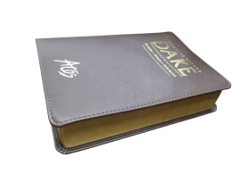 B�blia De Estudo Dake Com Capa De Couro Legitimo marrom