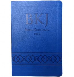 Bblia King James 1611 Ultra fina Ampliada Azul 1 Edo