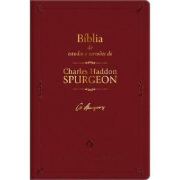 Biblia Estudos  Charles  Spurgeon Luxo Bordo