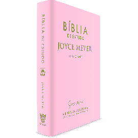Biblia Estudo Joyce  Meyer luxo Letra Grande Rose