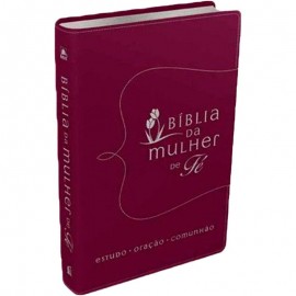 B�blia da Mulher de F�, NVI Couro Soft, Vermelho