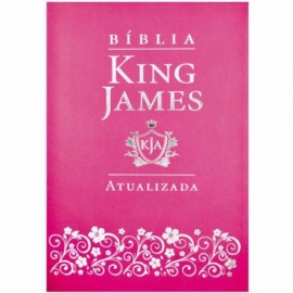 Biblia King James Slim Luxo Rosa