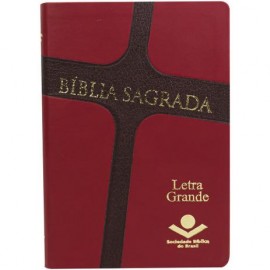 B�blia RA Sagrada Letra Grande luxo cruz