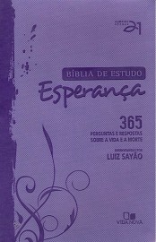 Bblia de Estudo Esperana Lilas - Capa Couro Simulado