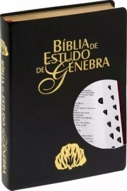 Biblia De Estudo Genebra Preto luxo com indice
