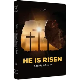 B�blia King James 1611 Ultra Fina Lettering Capa He Is Risen