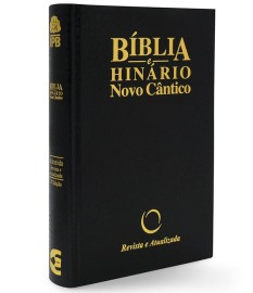 B�blia RA Novo Cantico  Preta - capa dura Lateral Branco