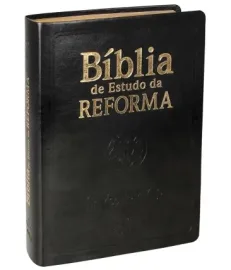 biblia de estudo da reforma com indice - preta