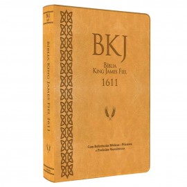 King James 1611 Com Concordancia Luxo Caramelo