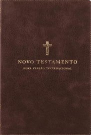 Novo Testamento, NVI, Couro Soft, Cruz Marrom, Leitura Perfeita