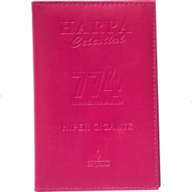 Harpa Luxo Grande Letra Hiper Gigante 774 Hinos Pink