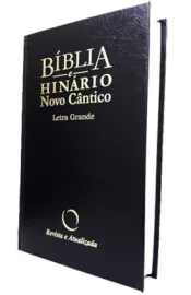 B�blia e Hin�rio Novo C�ntico Letra Grande capa dura preta
