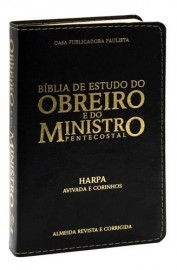 Bíblia do Obreiro e do Ministro Pentecostal Preta