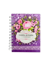 Harpa e Corinhos M�dio Letra Gigante Floral Lilas Espiral