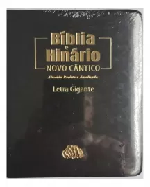 Bblia e Hinrio Novo Cntico Letra Gigante Capa Macia Preta