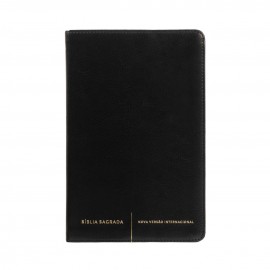 B�blia NVI Slim Letra Normal  Capa Luxo Preta
