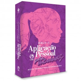 B�blia de Aplica��o NVT Pessoal para Meninas M�dia Rosa Capa Dura