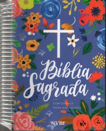 Biblia Nvi Anote Espiral Ceu Azul