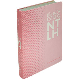 B�blia de Estudo NTLH - Tamanho Port�til Rosa