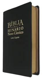 B�blia e Hin�rio Novo C�ntico Letra Gigante Luxo preto
