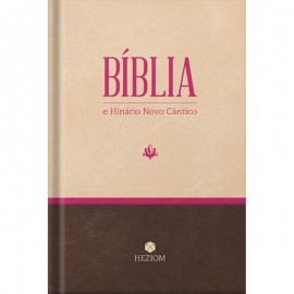 B�blia e Hin�rio Novo C�ntico ARA Capa Dura Rosa