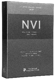 B�blia NVI Premier Collection, Couro Leg�timo, Capa Preta, Leitura Perfeita