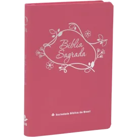 B�blia Sagrada ARA -Linha Ouro Rosa com Z�per