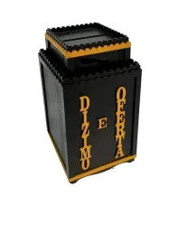 Gazofil�cio Mdf Grande Preto Dizimo E Oferta