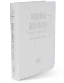 Bblia e Hinrio Pequena RA 047 LM - Capa luxo Branca