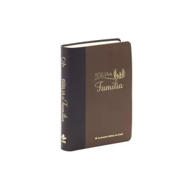 B�blia da Fam�lia - Estudos de Jaime e Judith Kemp ARA, Letra Regular, Capa Couro Sint�tico Marrom