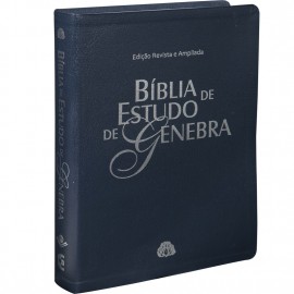 Bblia de Estudo de Genebra Azul Luxo