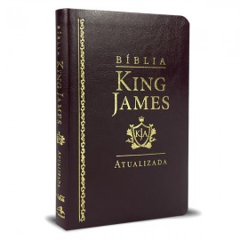 Biblia King James Slim RA Vinho Luxo