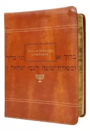 B�blia Judaica Completa  Capa Marrom Caramelo Luxo