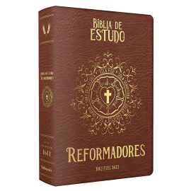 B�blia de estudos dos Reformadores Luxo Marrom