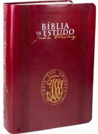 B�blia de Estudo John Wesley Capa Luxo Vinho
