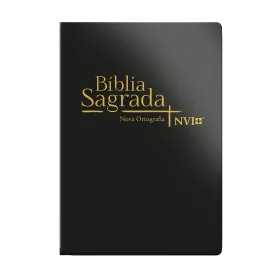 Biblia Nvi Semi Luxo Preta - Geografica